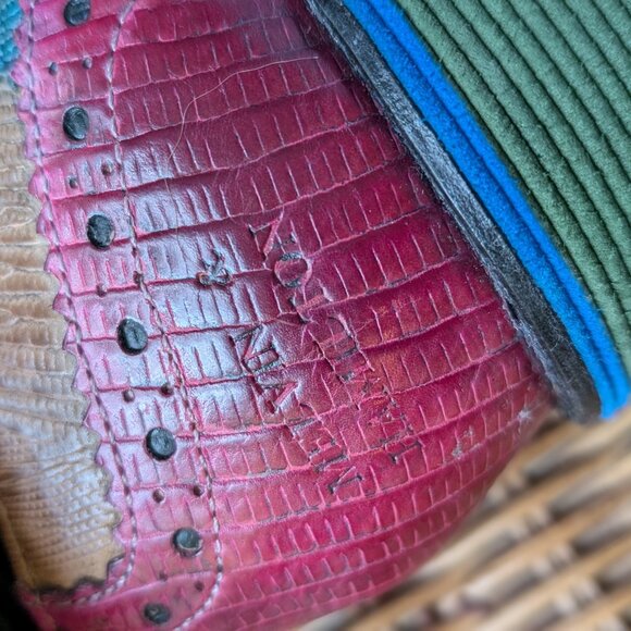 Melvin & Hamilton Colorful Leather Lace-Up Oxford Size 9.5 "Amelie" EUC Women's - Picture 7 of 10